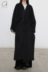 Mutedance 24 Autumn and Winter Drawstring Wool Long Coat Series MD-MD24FW57-DARK MD24FW56 MD24FW57